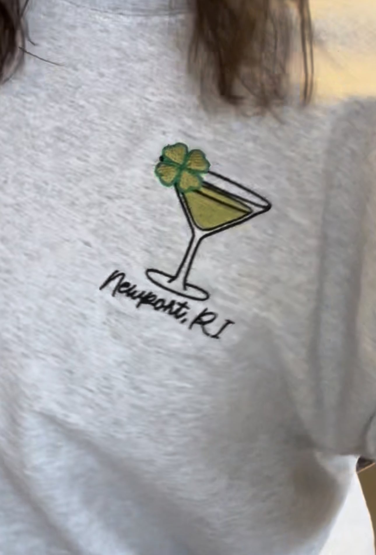 Newport Shamrock Tini Crewneck