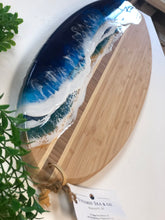 Load image into Gallery viewer, Bamboo Surfboard Horizontal waves
