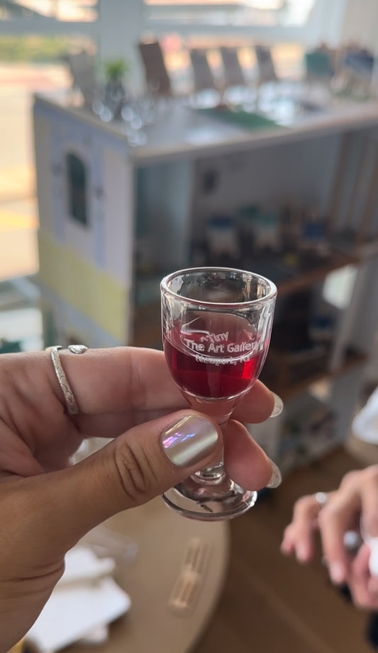 The ^Tiny Art Gallery Wine Glass