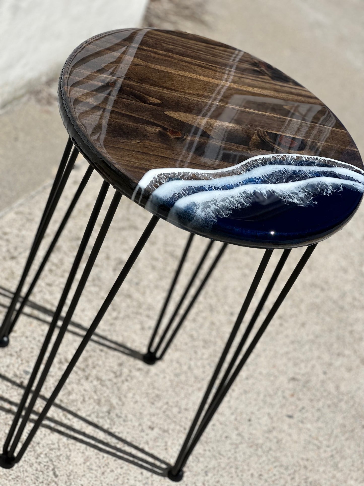 Ocean Wave Side Table