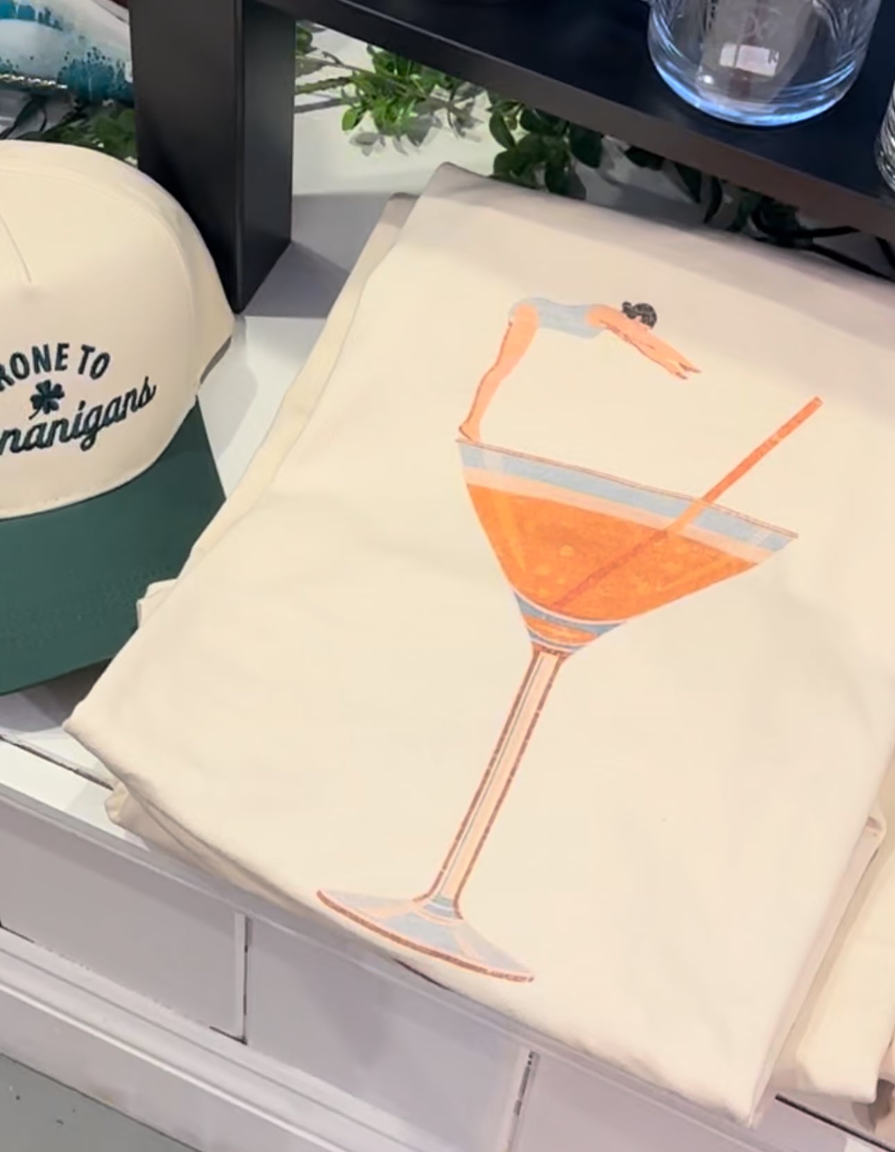 Woman Martini Diving Tee