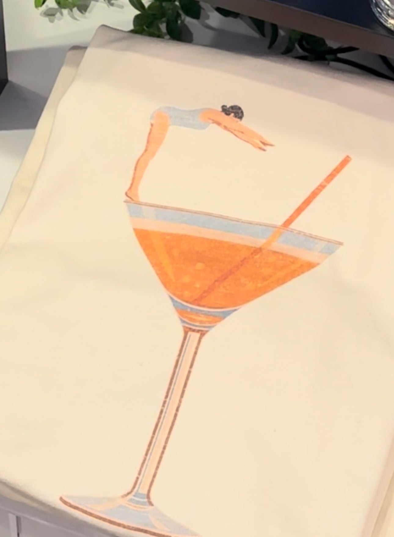 Woman Martini Diving Tee