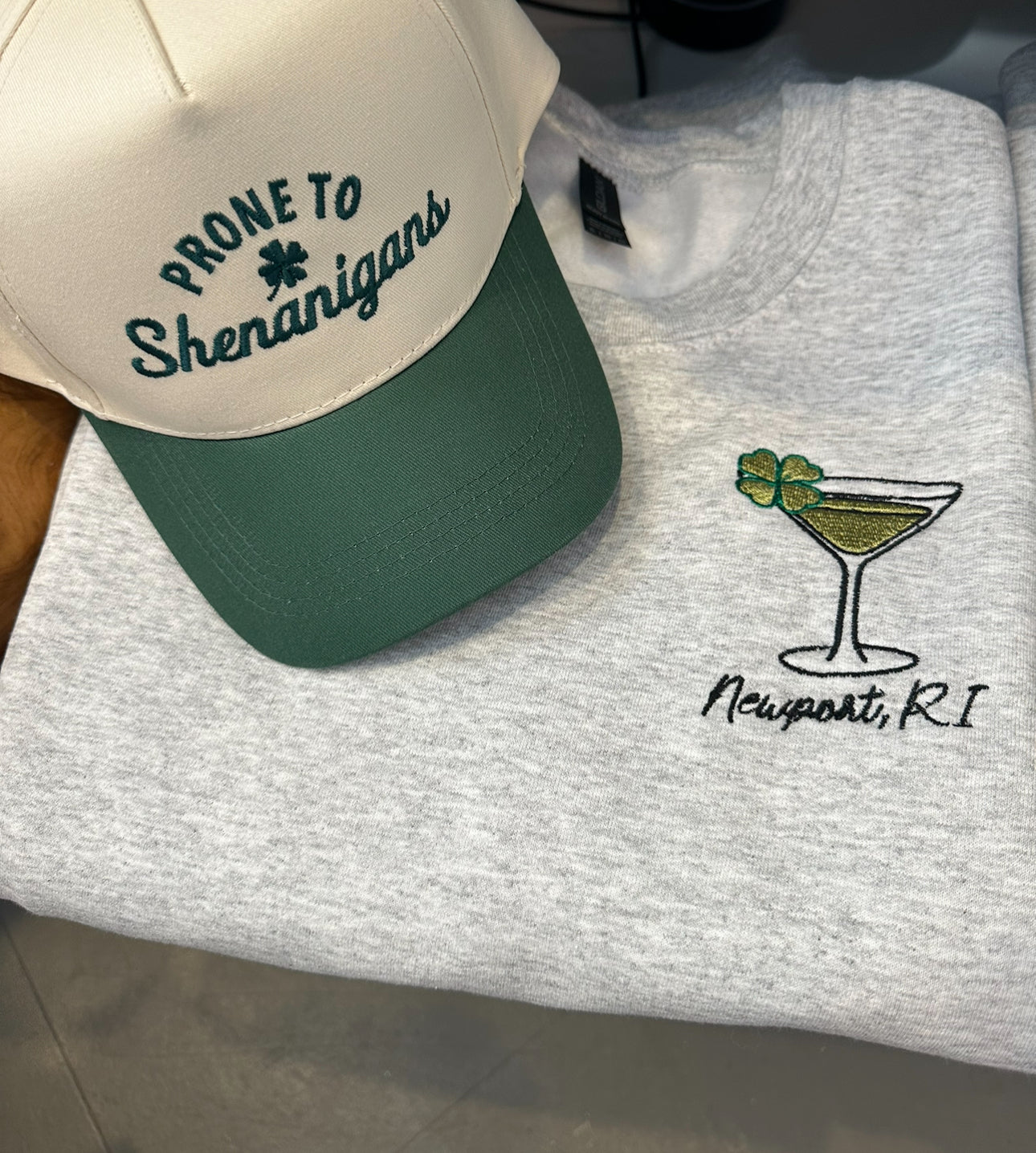 Newport Shamrock Tini Crewneck