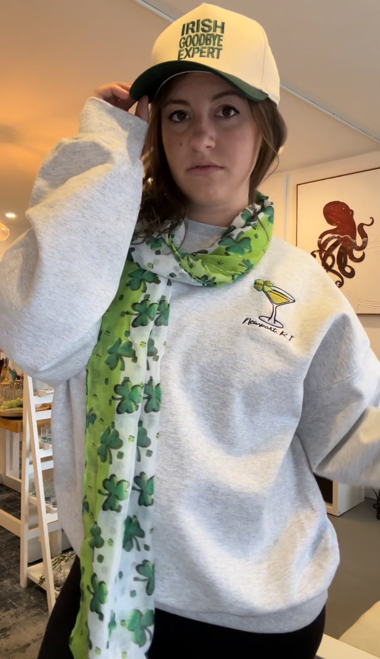 Newport Shamrock Tini Crewneck