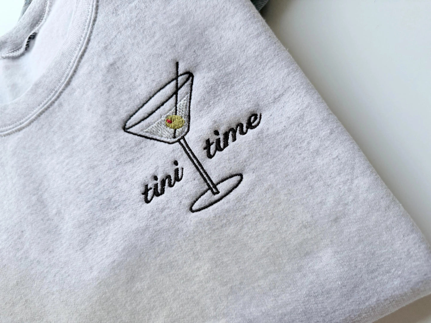 Extra Dirty Tini Time Embroidered Crewneck