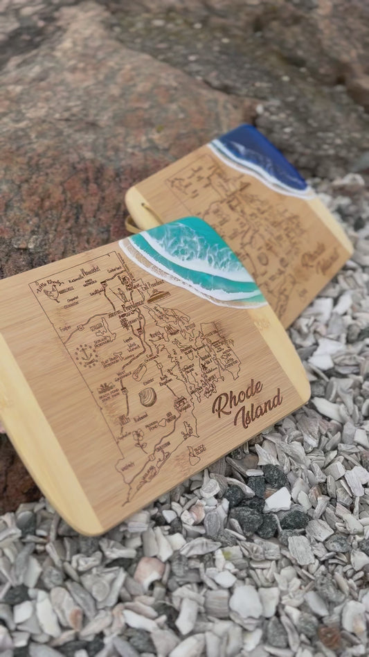 Rhody Map Charcuterie Board